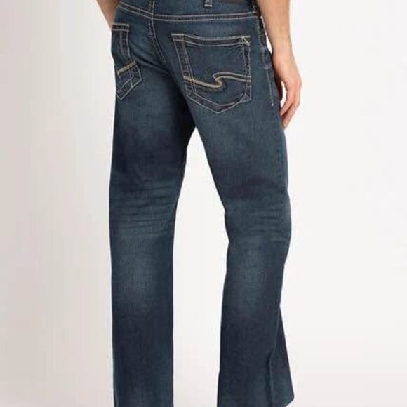 SILVER JEANS | Zac Relaxed Fit Straight Leg 38x34 - Picture 3 of 10